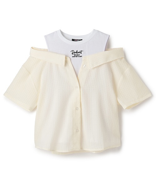 by LOVEiT(バイラビット)の「レイヤード風シャツ(シャツ/ブラウス・キッズ・ブラック/ライム/アイボリー・140cm/130cm/150cm/120cm/160cm)」の13枚目の写真