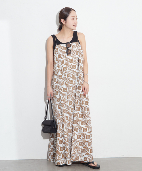 サラマリカ　COTTON POPLIM PRINT CAMI DRESS セール】別注【SARA MALLIKA/サラマリカ】COTTON POPLIM PRINT
