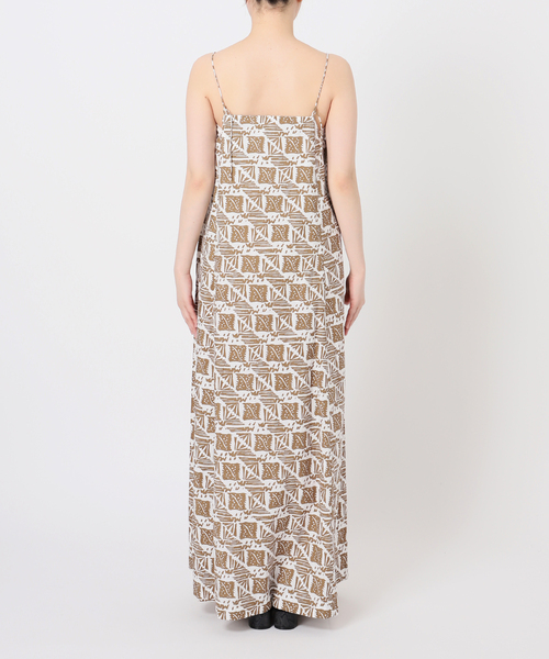 【SARA MALLIKA/サラマリカ】VES SARA MALLIKA（サラマリカ）Cotton Check Shirring Long Dress