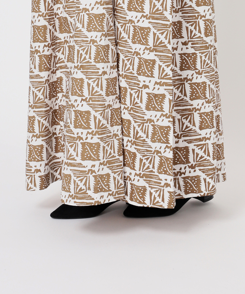 サラマリカ　COTTON POPLIM PRINT CAMI DRESS Sara mallika - Cotton Poplin Print Cami Dress（020551SM1