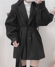 GRL（グレイル）の「ウエストリボン付きテーラードコート