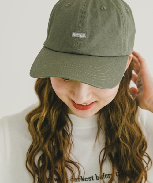 ITEMS URBANRESEARCH（アイテムズ アーバンリサーチ）の「Healthknit　ワンポイント刺繍CAP（キャップ・メンズ・ブラック/カーキ/ベージュ/ブルー系その他・-）」の4枚目の写真