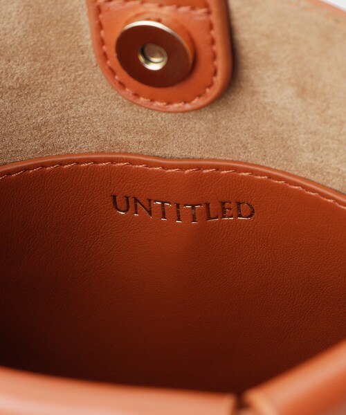 UNTITLED(アンタイトル)の「メッシュサコッシュ(ショルダーバッグ・レディース・キャメル/オフホワイト/ブラック・99)」の10枚目の写真