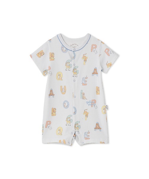 gelato pique（ジェラートピケ）の「【BABY】半袖ロンパース（ロンパース・キッズ・ライトピンク/ミント/グレー/ベージュ/ブルー/ピンク/オフホワイト/クリーム/イエロー/レッド・70/80）」の6枚目の写真