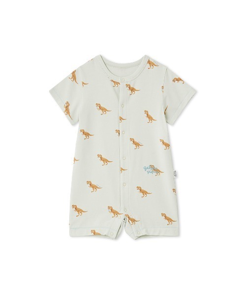 gelato pique（ジェラートピケ）の「【BABY】半袖ロンパース（ロンパース・キッズ・ライトピンク/ミント/グレー/ベージュ/ブルー/ピンク/オフホワイト/クリーム/イエロー/レッド・70/80）」の5枚目の写真