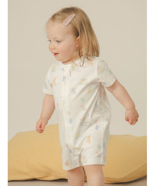 gelato pique（ジェラートピケ）の「【BABY】半袖ロンパース（ロンパース・キッズ・ライトピンク/ミント/グレー/ベージュ/ブルー/ピンク/オフホワイト/クリーム/イエロー/レッド・70/80）」の11枚目の写真