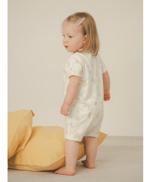 gelato pique（ジェラートピケ）の「【BABY】半袖ロンパース（ロンパース・キッズ・ライトピンク/ミント/グレー/ベージュ/ブルー/ピンク/オフホワイト/クリーム/イエロー/レッド・70/80）」の13枚目の写真