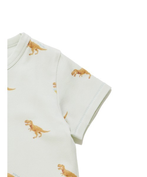 gelato pique（ジェラートピケ）の「【BABY】半袖ロンパース（ロンパース・キッズ・ライトピンク/ミント/グレー/ベージュ/ブルー/ピンク/オフホワイト/クリーム/イエロー/レッド・70/80）」の20枚目の写真