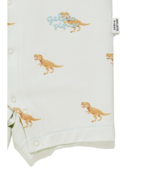 gelato pique（ジェラートピケ）の「【BABY】半袖ロンパース（ロンパース・キッズ・ライトピンク/ミント/グレー/ベージュ/ブルー/ピンク/オフホワイト/クリーム/イエロー/レッド・70/80）」の21枚目の写真