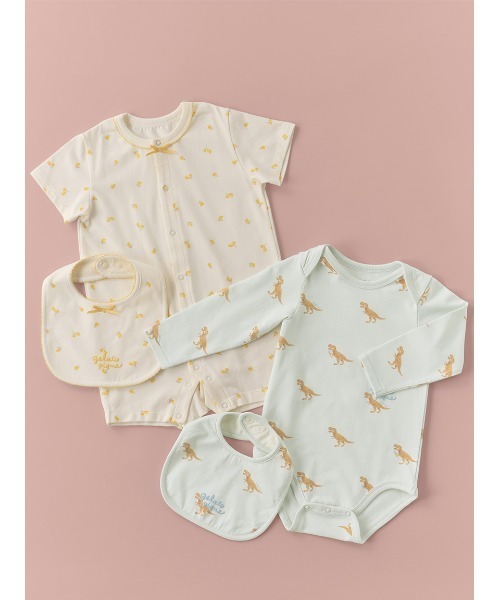 gelato pique（ジェラートピケ）の「【BABY】半袖ロンパース（ロンパース・キッズ・ライトピンク/ミント/グレー/ベージュ/ブルー/ピンク/オフホワイト/クリーム/イエロー/レッド・70/80）」の15枚目の写真