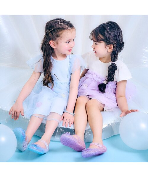 apres les cours（アプレレクール）の「シェルブレスレット（ブレスレット・キッズ・サックスブルー・FREE）」の10枚目の写真