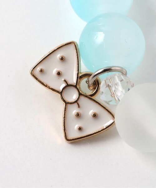 apres les cours（アプレレクール）の「シェルブレスレット（ブレスレット・キッズ・サックスブルー・FREE）」の4枚目の写真