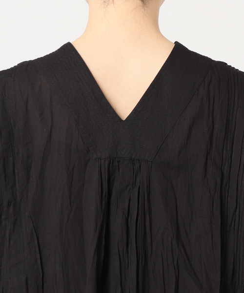 JOURNAL STANDARD relume（ジャーナルスタンダード　レリューム）の「コットンボイルクリンクルタックカフタンワンピース（ワンピース・レディース・ブラウン/オレンジ/ブラック・FREE）」の18枚目の写真