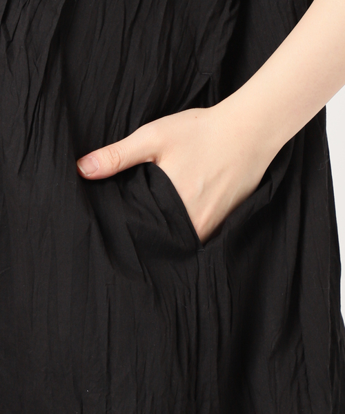 JOURNAL STANDARD relume（ジャーナルスタンダード　レリューム）の「コットンボイルクリンクルタックカフタンワンピース（ワンピース・レディース・ブラウン/オレンジ/ブラック・FREE）」の14枚目の写真