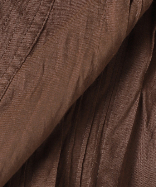 JOURNAL STANDARD relume（ジャーナルスタンダード　レリューム）の「コットンボイルクリンクルタックカフタンワンピース（ワンピース・レディース・ブラウン/オレンジ/ブラック・FREE）」の6枚目の写真