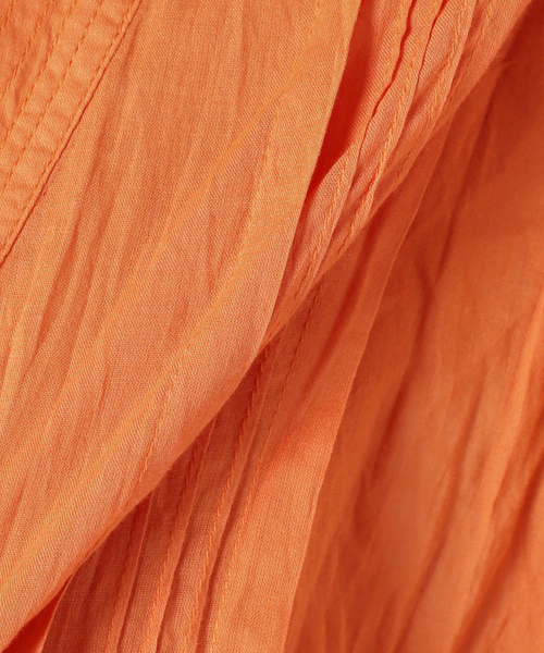 JOURNAL STANDARD relume（ジャーナルスタンダード　レリューム）の「コットンボイルクリンクルタックカフタンワンピース（ワンピース・レディース・ブラウン/オレンジ/ブラック・FREE）」の4枚目の写真