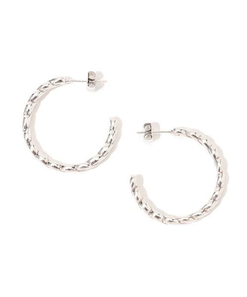 PHILIPPE AUDIBERT(フィリップ オーディベール)の「【別注】PHILIPPE AUDIBERT FAY HOOPS シルバーピアス(ピアス(両耳用)・レディース・シルバー・FREE)」の2枚目の写真