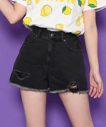 ダメージデニムショートパンツ