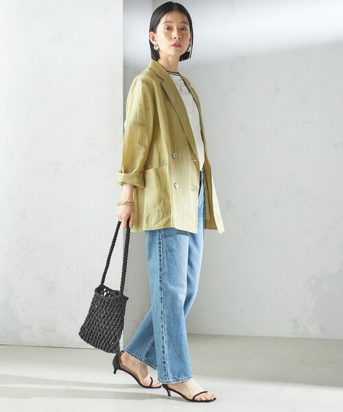 The Bagmati(ザバグマティ)の「The Bagmati:オーガンジー 巾着 マクラメ バッグ(ショルダーバッグ・レディース・ブラック/シルバー・ONE SIZE)」の7枚目の写真