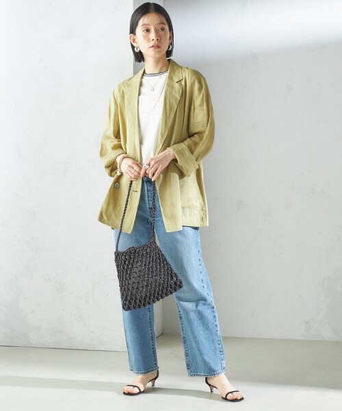 The Bagmati(ザバグマティ)の「The Bagmati:オーガンジー 巾着 マクラメ バッグ(ショルダーバッグ・レディース・ブラック/シルバー・ONE SIZE)」の8枚目の写真