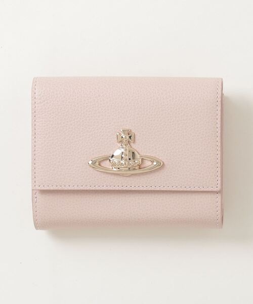 Vivienne Westwood(ヴィヴィアンウエストウッド)の「EXECUTIVE LEATHER CLASP TRIFOLD WALLET(財布・メンズ・ブラック/ライトピンク/ピンク・FREE)」の3枚目の写真