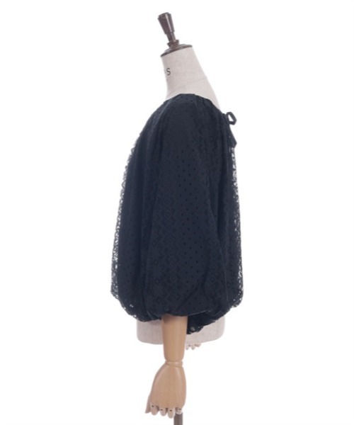 axes femme(アクシーズファム)の「総レースバルーンプルオーバー(Tシャツ/カットソー・レディース・ブラック/ミント/キナリ・FREE)」の9枚目の写真