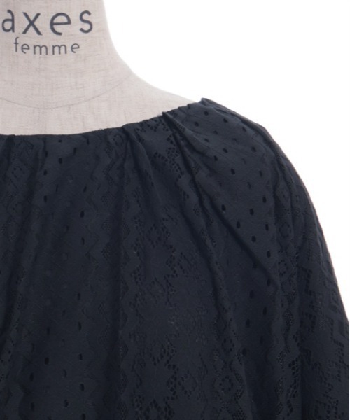 axes femme(アクシーズファム)の「総レースバルーンプルオーバー(Tシャツ/カットソー・レディース・ブラック/ミント/キナリ・FREE)」の13枚目の写真