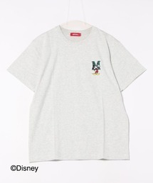 ANTIBAL（アンティバル）の「【ANTIBAL】ミッキーマウス / ワンポイント刺繍 ショートスリーブTシャツ（Tシャツ/カットソー）」