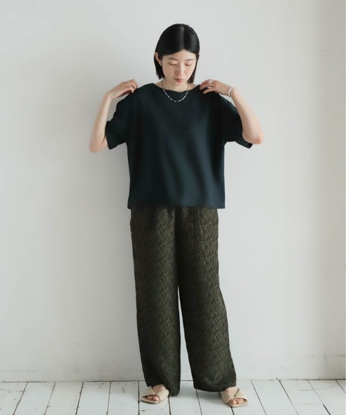 メッシュナイロンボーダー ボートネックP/O（Tシャツ/カットソー