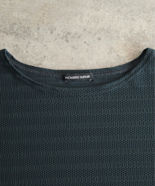 メッシュナイロンボーダー ボートネックP/O | NOMBRE IMPAIR
