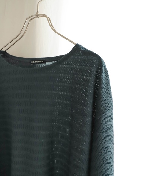 メッシュナイロンボーダー ボートネックP/O | NOMBRE IMPAIR
