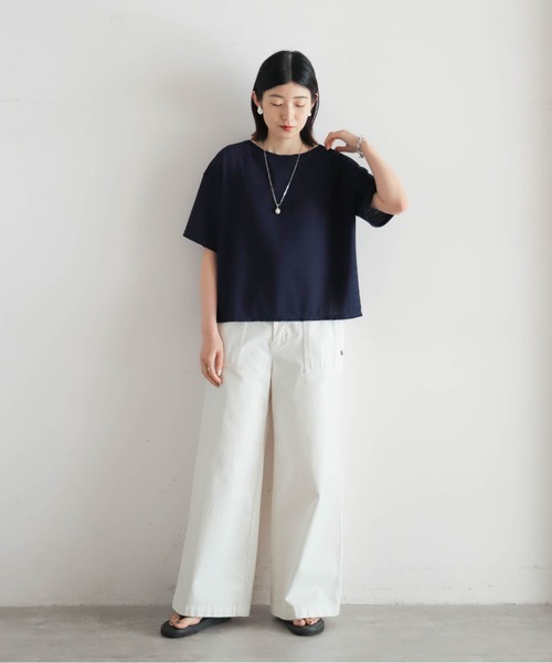 メッシュナイロンボーダー ボートネックP/O | NOMBRE IMPAIR