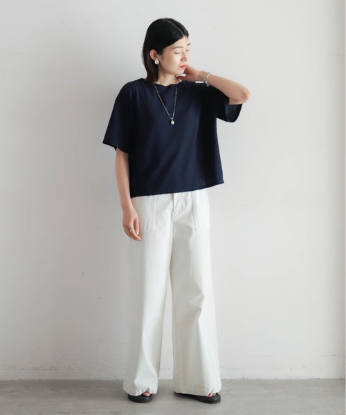 amiribonページ メッシュナイロンボーダー ボートネックP/O | NOMBRE IMPAIR