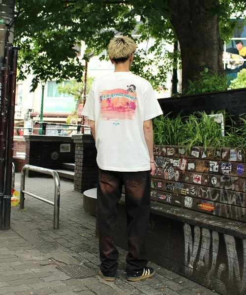 MELLOW（メロー）の「GREAT VIEW  SS TEE（Tシャツ/カットソー・メンズ・ホワイト/イエロー/ブラック・M/L/XL）」の5枚目の写真