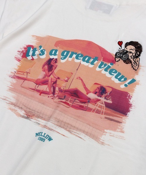 MELLOW（メロー）の「GREAT VIEW  SS TEE（Tシャツ/カットソー・メンズ・ホワイト/イエロー/ブラック・M/L/XL）」の17枚目の写真