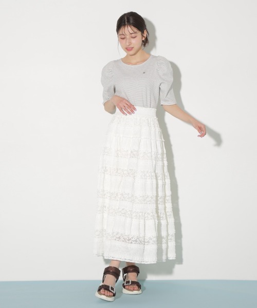 JILL by JILL STUART(ジルバイジルスチュアート)の「プレート付きパワショルカットソー(Tシャツ/カットソー・レディース・ブラック/ホワイト/ホワイト系その他・FREE)」の20枚目の写真