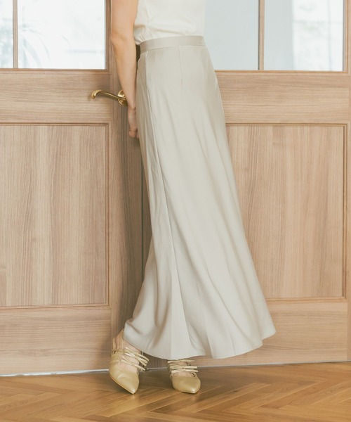 mysty woman（ミスティウーマン）の「バイヤスマーメイドスカート 491366（スカート・レディース・ブラック/ベージュ/ブラウン系その他・FREE）」の3枚目の写真