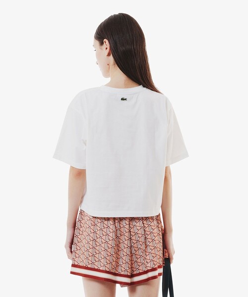 【LACOSTE】ワイド＆ショートネームステッチTシャツ LACOSTE｜ワイド&ショートネームステッチTシャツ | Rakuten