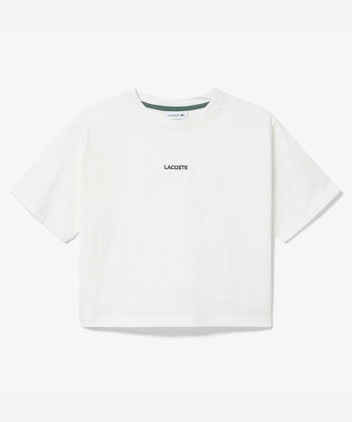 【LACOSTE】ワイド＆ショートネームステッチTシャツ セール】ワイド＆ショートネームステッチTシャツ（Tシャツ