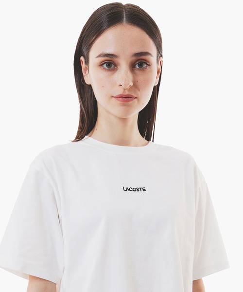 【LACOSTE】ワイド＆ショートネームステッチTシャツ LACOSTE｜ワイド&ショートネームステッチTシャツ | Rakuten