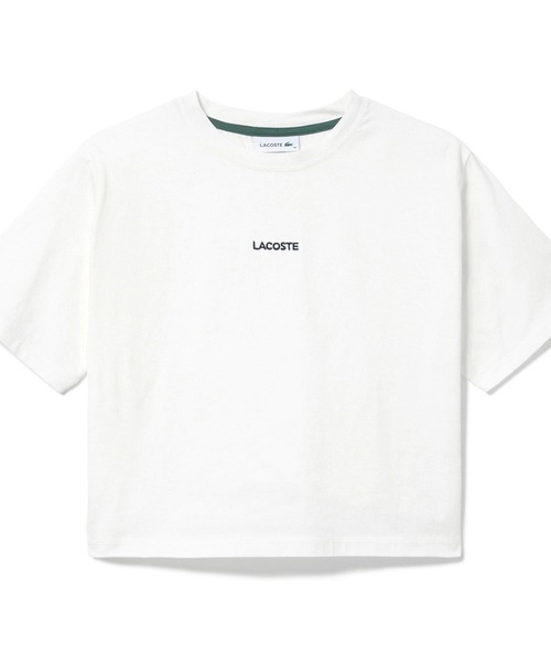 LACOSTE(ラコステ)の「ワイド&ショートネームステッチTシャツ(Tシャツ/カットソー・レディース・ブラック/ホワイト/ブラウン・36/34/40/38)」の8枚目の写真