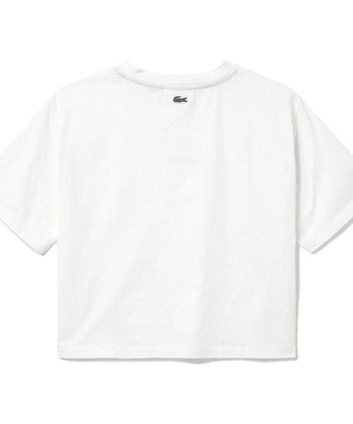 【LACOSTE】ワイド＆ショートネームステッチTシャツ セール】ワイド＆ショートネームステッチTシャツ（Tシャツ