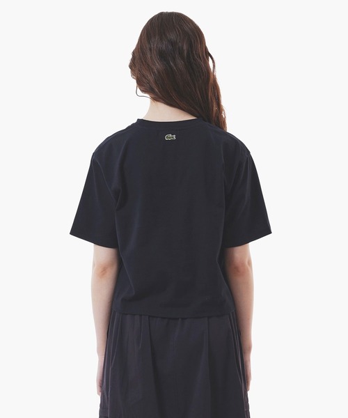 LACOSTE(ラコステ)の「ワイド&ショートネームステッチTシャツ(Tシャツ/カットソー・レディース・ブラック/ホワイト/ブラウン・36/34/40/38)」の17枚目の写真