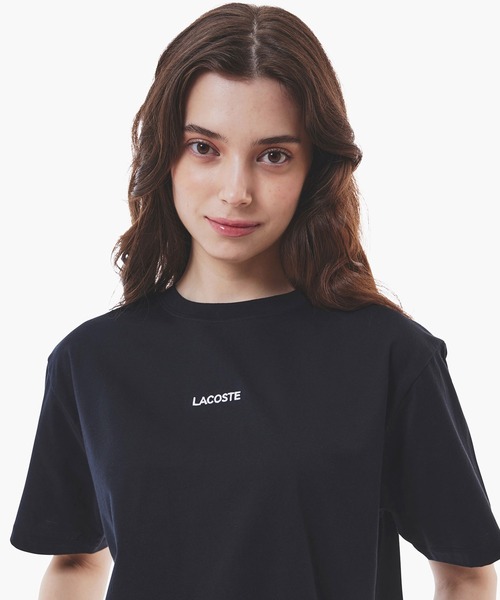 LACOSTE(ラコステ)の「ワイド&ショートネームステッチTシャツ(Tシャツ/カットソー・レディース・ブラック/ホワイト/ブラウン・36/34/40/38)」の18枚目の写真