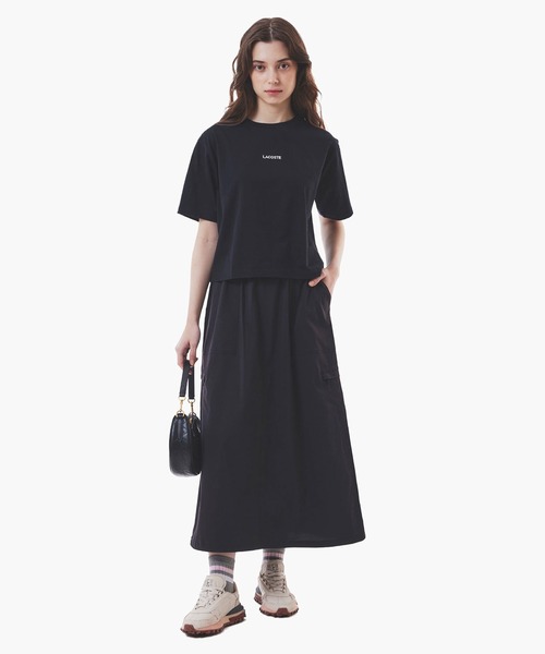 LACOSTE(ラコステ)の「ワイド&ショートネームステッチTシャツ(Tシャツ/カットソー・レディース・ブラック/ホワイト/ブラウン・36/34/40/38)」の21枚目の写真