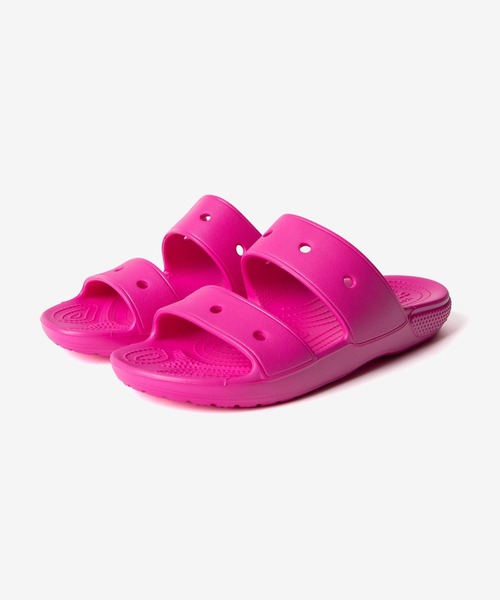 crocs(クロックス)の「CROCS CLASSIC SANDLE クロックス クラシックサンダル サンダル(サンダル・レディース・ピンク・6/9/7/4)」の2枚目の写真