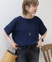 イージーケア+接触冷感バックタック半袖プルオーバー