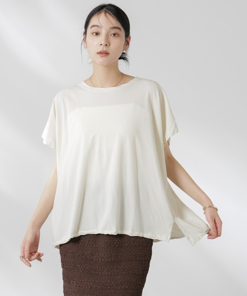 坊★goa Tシャツ★美品9号　ベージュ セール】GREYCHORD/IVY フットボールデザインTシャツ（Tシャツ