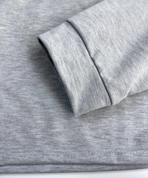 CANVAS+（キャンバスプラス）の「【CANVAS+】クロップド丈肩あきトップス（Tシャツ/カットソー・レディース・グレー/ホワイト・M）」の9枚目の写真