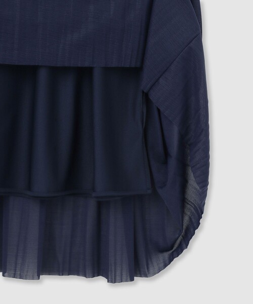 ANAYI（アナイ）の「ソフトジャージプリーツ ワンピース（ワンピース・レディース・ブルー/ピンク/チャコールグレー/ブラック/ブルー系その他/ネイビー・34/36/38）」の13枚目の写真